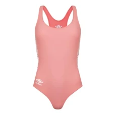 Womens Taped Racerback One Piece Swimsuit Peach S