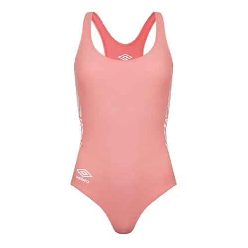 Womens Taped Racerback One Piece Swimsuit Peach S