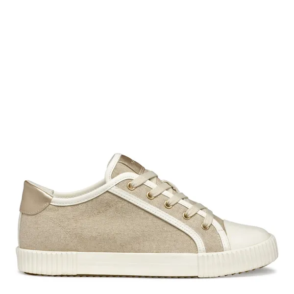 Womens Taupe/White Biomee Trainer - Brown