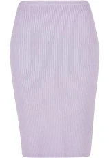 Women's Tb5058-ladies Rib Knit Midi Skirt, Fliederfarben, XXL