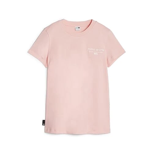 Women's Team Print T-Shirt, Peach Smoothie Pink, M