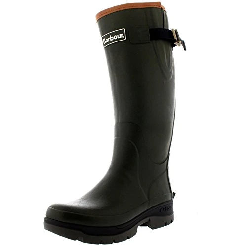 Womens  Tempest Wellingtons Winter Waterproof Rubber Rain Boots - Olive - 7