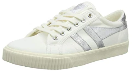 Women's Tennis Mark Cox Trainers, Off-White (Off White/Silver Wj), 6 UK (39 EU)