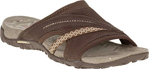 Women's Terran Slide II Sandal, Dark Earth, 8 M US