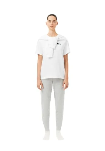 Women's TF1562 Pyjama Top, Blanc/VERT,