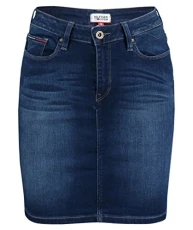 Women's THDW Denim Skirt FDBST 13, Blue (Fresh Dark Blue Stretch 911), L