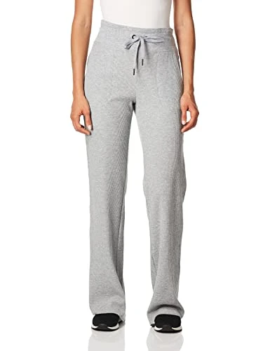 Women's Thermal Wide Leg Pant Sweatpants, Pearl Grey Heather, M