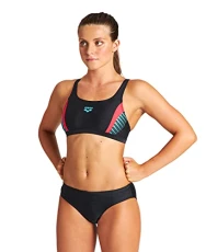 Womens Threefold R Two Piece Swimsuit, Black-black-anguria, 32 EU