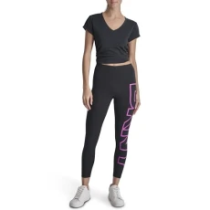 Women's Tight Exploded Logo High Waist Balance Compression Legging HW 7/8 Taping, Orchid Glow, XL Women's Tight Exploded Logo High Waist Balance Compression Legging HW 7/8 Taping, Orchid Glow, XL