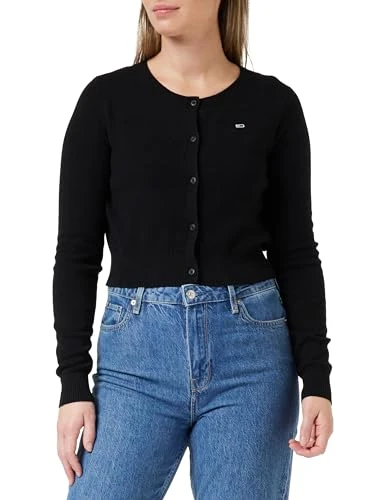Women's Tjw Crp Essential Cardigan Cardigans, Black, M