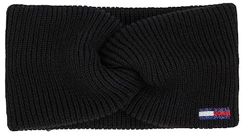 Women's Tjw Flag Headband Knitted Hat, Black, One Size