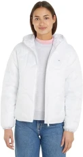 Women's TJW Quilted Tape Hood Puffer EXT DW0DW17242 Padded Jackets, White, XXL Women's TJW Quilted Tape Hood Puffer EXT DW0DW17242 Padded Jackets, White, XXL