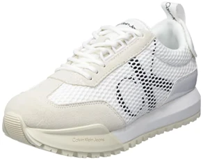 Women's Toothy Runner Oversized MESH WN YW0YW00933 Sneaker, White (White/Creamy White/Black), 5.5 UK Women's Toothy Runner Oversized MESH WN YW0YW00933 Sneaker, White (White/Creamy White/Black), 5.5 UK
