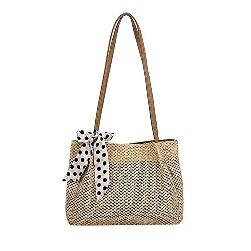 Women's Tote Handbag Women's Shoulder Large Bags Women's Casual Beach Tote with Strap Mini Projector Bags, beige, One Size