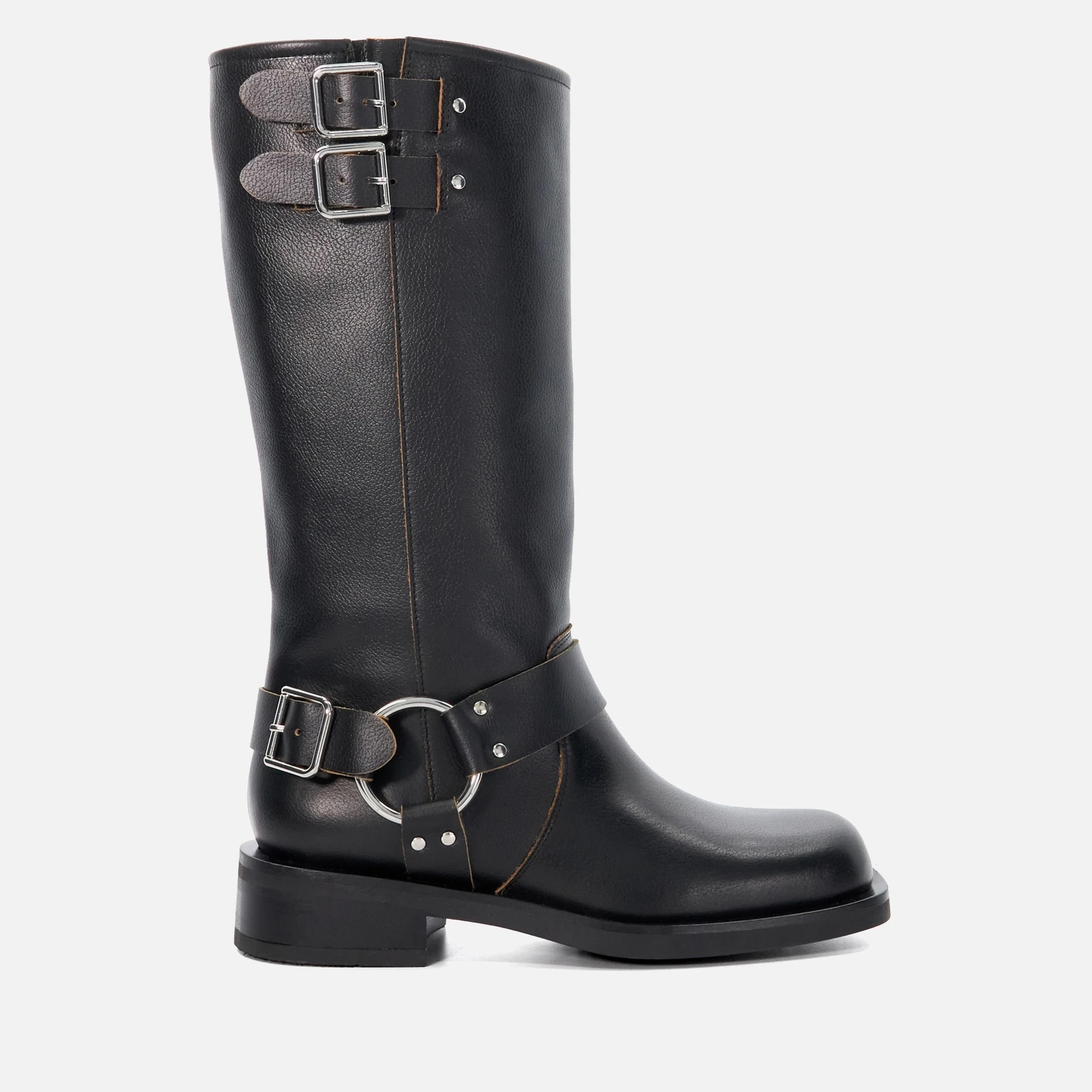 Womens Totoe Leather Heeled Boots - UK - Black