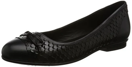 Women's Touch Ballerina Closed Toe Ballet Flats, Black 51052black, 3 UK