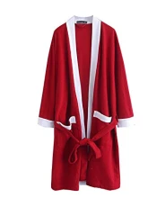 Womens Towelling Bath Robe Absorbent Bathrobe Dressing Gown Nightwear Spa Hotel Pool Sleepwear Red M Womens Towelling Bath Robe Absorbent Bathrobe Dressing Gown Nightwear Spa Hotel Pool Sleepwear Red M