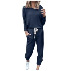 Women's Tracksuit Casual Long Sleeve Sweatshirt and Long Trousers Jogging Suit 2-Piece Set Sportswear Cotton Sports Leisure Suit Fashion Colour Block Tracksuit Autumn Winter Yoga Outfit, Z11