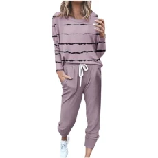 Women's Tracksuit Casual Long Sleeve Sweatshirt and Long Trousers Jogging Suit 2-Piece Set Sportswear Cotton Sports Leisure Suit Fashion Colour Block Tracksuit Autumn Winter Yoga Outfit,