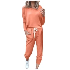 Women's Tracksuit Casual Long Sleeve Sweatshirt and Long Trousers Jogging Suit 2-Piece Set Sportswear Cotton Sports Leisure Suit Fashion Colour Block Tracksuit Autumn Winter Yoga Outfit,