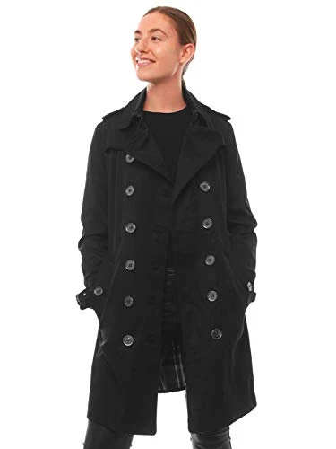 Womens Trench Coat Black