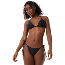 Womens Triangle Bikini Top Black XS Womens Triangle Bikini Top Black XS