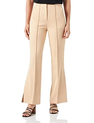 Women's Trousers 4DQ9DF01J, Beige 0B9, 44