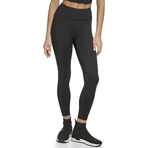Women's Tummy Control Workout Yoga Leggings, Black, M