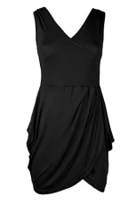 Women's Tunic Casual Dress Plus Size (UK 16/18) Black Women's Tunic Casual Dress Plus Size (UK 16/18) Black