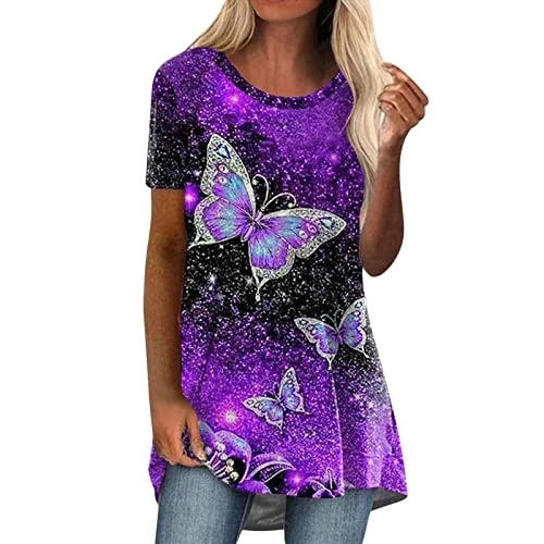 Womens Tunic Tops Women's Plain Round Scoop Neckline Elasticated Waist Slim Straps Swing Camisole Sleeveless Bubble Hem Vest Top Tunic Tops for Women UK Long Sleeve Tshirt