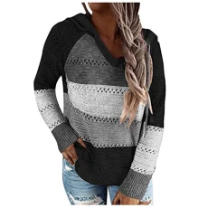 Womens Turtleneck Sweatshirt Oversized Jumper Ladies Batwing Long Sleeve Knitted Sweater Loose Chunky Knit Sweater Turtle Neck Tops for Women Women's Thick Thread High Neck Pullover(A3-Black,M)