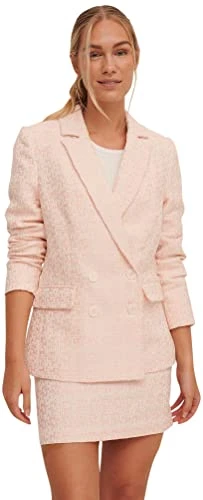 Women's Tweed Skirt, Pink, 10 UK