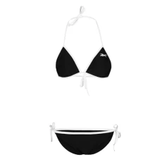 Womens Two Piece Bikini Set in Black, Halter Neck Triangle Padded Cup Bathing Suit. Stylish Swimsuit Swimwear Womens Two Piece Bikini Set in Black, Halter Neck Triangle Padded Cup Bathing Suit. Stylish Swimsuit Swimwear