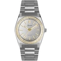 Women's Two Tone Silver Dial Watch - Silver