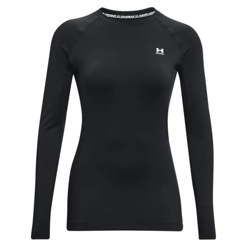 Women's UA Authentics Crew, Ultra-Warm Women's Base Layer with Crew Neck, Long Sleeve Thermal with Anti-Odour Technology