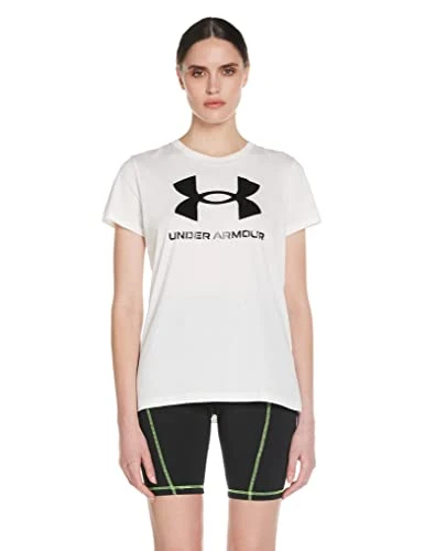 Womens UA Sportstyle Graphic T-Shirt White/Black L