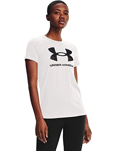 Womens UA Sportstyle Graphic T-Shirt White/Black M