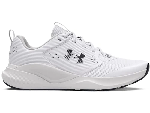 Women's UA W Charged Commit TR 4 Cross Trainer, White/Distant Gray/Black, 6 UK