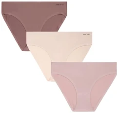 Women's Underwear - 3 Pack Bikini Briefs (S-XL), Cream/Rose Smoke/Antler, M Women's Underwear - 3 Pack Bikini Briefs (S-XL), Cream/Rose Smoke/Antler, M