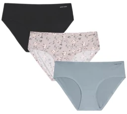 Women's Underwear - 3 Pack Seamless Hipster Briefs (Size: Small-XL), Ashes of Roses/Quarry/Black, S Women's Underwear - 3 Pack Seamless Hipster Briefs (Size: Small-XL), Ashes of Roses/Quarry/Black, S