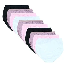 Women's Underwear Brief Panty Multipack, Cotton Body Tone Assorted (10 Pack), Large Women's Underwear Brief Panty Multipack, Cotton Body Tone Assorted (10 Pack), Large