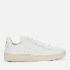Womens V Leather Trainers - UK - White