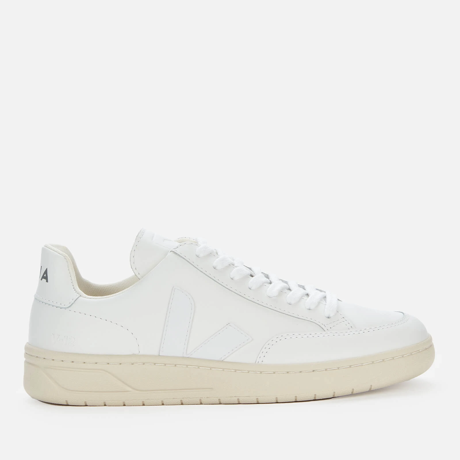 Womens V Leather Trainers - White