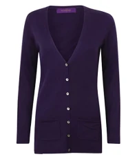 Womens v-button cardigan Purple XL Womens v-button cardigan Purple XL