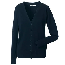 Womens v-neck knitted cardigan Black M Womens v-neck knitted cardigan Black M