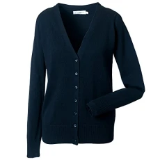 Womens v-neck knitted cardigan French Navy 2XS Womens v-neck knitted cardigan French Navy 2XS