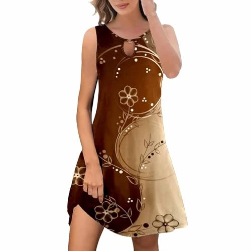 Womens V Neck Ruffle Wrap Dress Printed Work Dresses Street Wear Sweater Dress Standard-fit Halter Dresses for Women Khaki