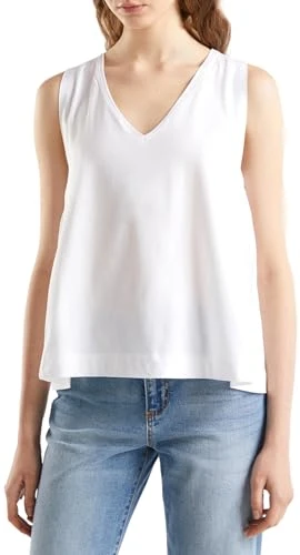 Women's V-Neck T-Shirt 3096d1075, White, S