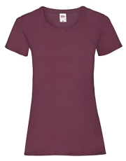 Women's Valueweight Short Sleeve T Shirt, Burgundy, L UK Women's Valueweight Short Sleeve T Shirt, Burgundy, L UK