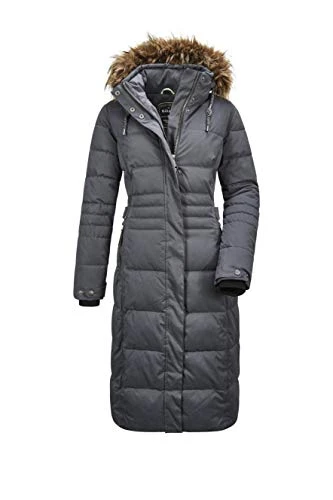 Women's Ventoso Wmn Quilted Ct B Casual Functional Coat in Down Look with Zip-Off Hood